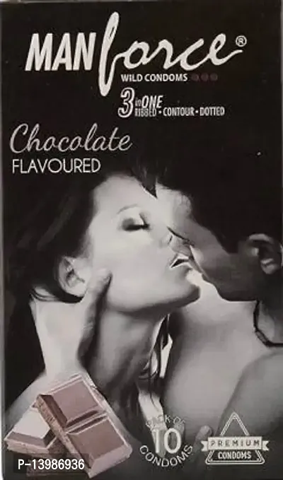 MANFORCE CHOCALATE Condom (10 Sheets)-thumb2