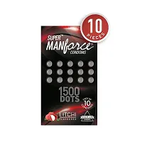 Manforce SUPER LITCHI FLAVOR CONDOM WITH 1500 DOTS LIKE AS EXTRA DOTTED CONDOM-thumb3