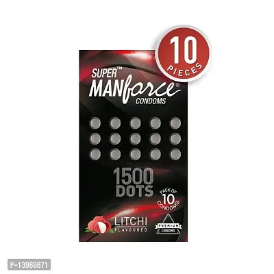 Manforce SUPER LITCHI FLAVOR CONDOM WITH 1500 DOTS LIKE AS EXTRA DOTTED CONDOM-thumb4