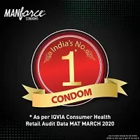 MANFORCE 3 in one Dotted, contour, ribbed chocolate flavour Condom (1 Sheets)-thumb1