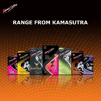 A 'KAMASUTRA' Lubricated Condoms Multi Colored Banana Flavour Condom Made of Natural Rubber Latex For Men(7 Pack Of 70 Condom)-thumb1