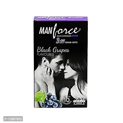 Manforce 1 SET BLACK GRAPE 10 PCS CONDOM