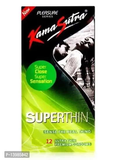 Kama Sutra Pleasure Superthin Condom (12 Pieces) - Pack of 2