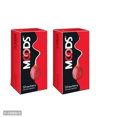 Moods Strawberry Condoms 12's(Pack of 2)