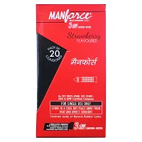 Manforce 3 In One Strawberry Flavoured Condoms (Pack Of 20)-thumb2