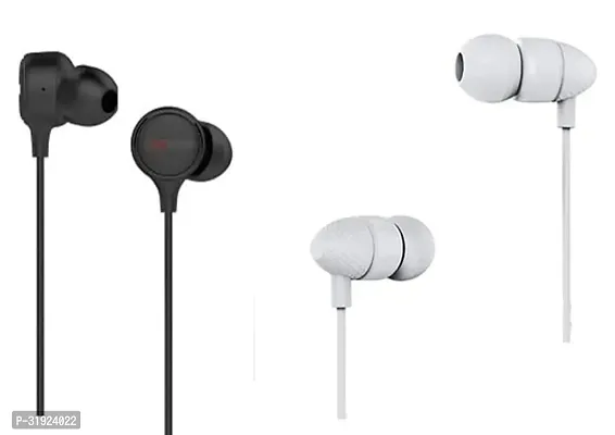 Stylish In-Ear Wired Earphones- Pack Of 2-thumb0