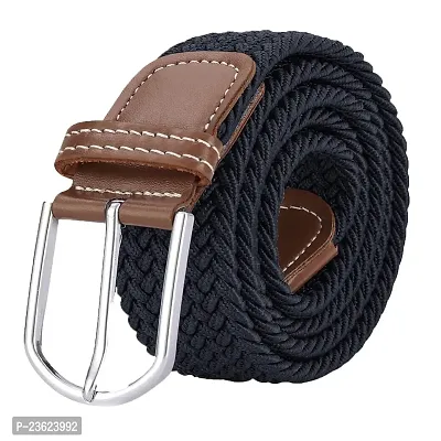 AXXTITUDE Men's Casual/Formal Canvas Braided Elastic/Stretchable Expandable Women Belt