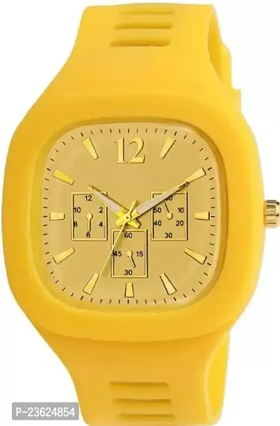 AXXTITUDE Stylist Daily Use Yellow Colour Wrist Watches- for Mens/Boys