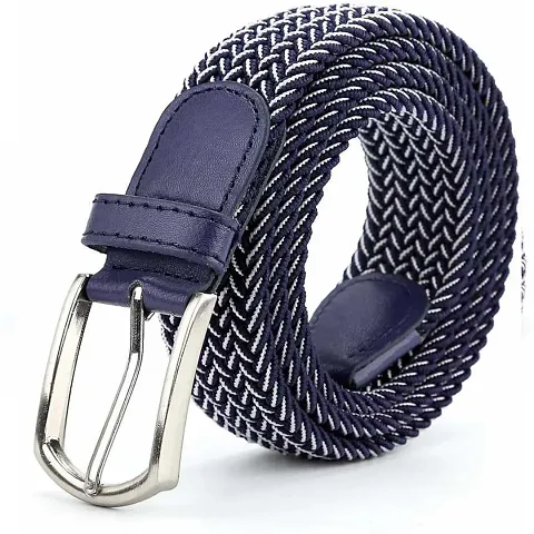 AXXTITUDE Men's Casual/Formal Canvas Braided Elastic/Stretchable Expandable Women Belt