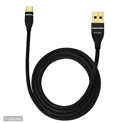 Nitrogen USB TYPE C Charging Cable For Android 1 M (Black)-thumb0