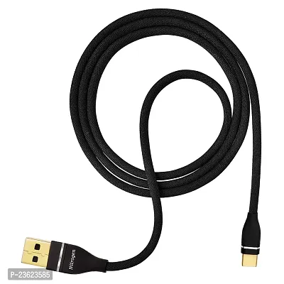 Nitrogen USB TYPE C Charging Cable For Android 1 M (Black)-thumb2