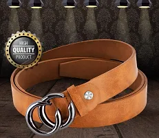 AXXTITUDE Women/Ladies artificial Leather Tan Belt for jeans/Dress for casual, Party, formal wear-thumb4