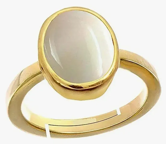 Charming Gold Plated Opal Stone Ring