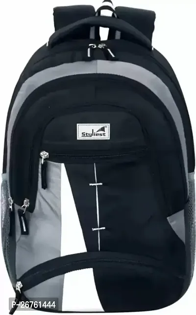 Trendy Medium 30 L Backpack Laptop School College and Office Bag Black-thumb0
