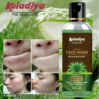 koladiya the skin care Aloe Vera with Aloe Vera  Ashwagandha for a Youthful Glow Face Wash  (50 ml).