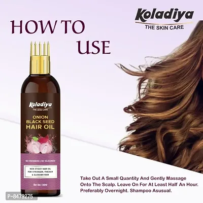 KOLADIYA THE SKIN CARE Onion Hair Oil for Hair Regrowth  Hair Fall Control Hair Oil  (100 ml).-thumb3