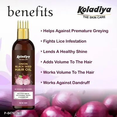 KOLADIYA THE SKIN CARE Onion Hair Oil for Hair Regrowth  Hair Fall Control Hair Oil  (100 ml).-thumb4