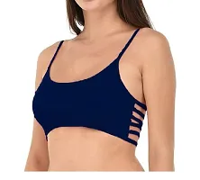 SPIRIT BEAUTY Women's Cotton Lightly Padded Wire Free Regular Bra (SPCPBM_97_Multicolour_Medium)-thumb2