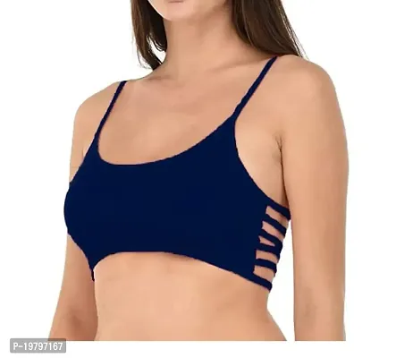 SPIRIT BEAUTY Women's Cotton Lightly Padded Wire Free Regular Bra (SPCPBM_97_Multicolour_Medium)-thumb3