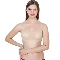 SPIRIT BEAUTY Women Spandex, Nylon  Cotton Padded Non-Wired Bra (Pack of 3) (36)-thumb3