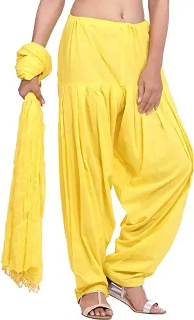 Traditional Patiala Salwar for Women with Dupatta