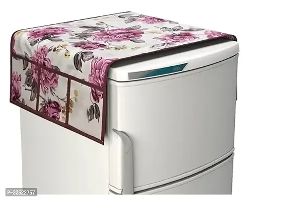 Designer Multicoloured Polyester Printed Fridge Cover-thumb0