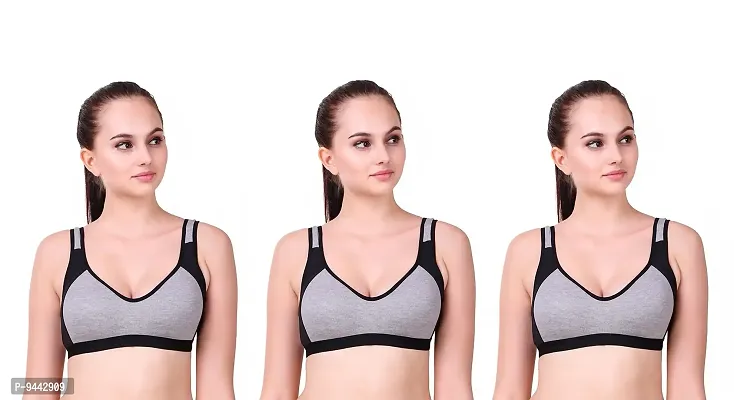 Buy NAGAICH Women's Cotton with Lycra Non-Paded and Non-Wired Seamed Sports  Bra for Women/Girls Online In India At Discounted Prices