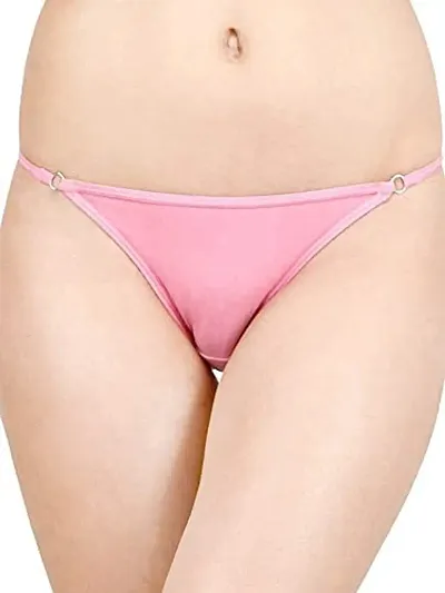 Buy pavvoin Women's Muticolored String Bikini Panty Pack of 4