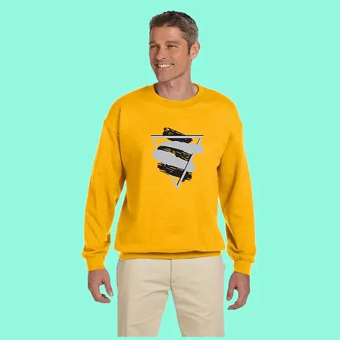 Trendy Blend Self Pattern Sweatshirts For Men