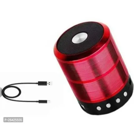 Stylish Red Wireless 10 W Bluetooth Speaker-thumb0