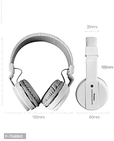 SH-12 Wireless Bluetooth On Ear Headphones, Hi-Fi Sound with Deep Bass, Ergonomic  Lightweight Wireless Headset-thumb2