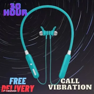 Buy D33 Bluetooth Neckband With Call Vibration Alert Color May