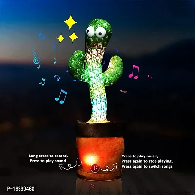 KITVERSE Toys Talking Cactus Baby Toys for Kids Dancing Cactus Toys Can Sing Wriggle  Singing Recording Repeat What You Say Funny Education Toys for Children Playing Home Decor Items for Kids-thumb2