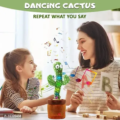 KITVERSE Toys Talking Cactus Baby Toys for Kids Dancing Cactus Toys Can Sing Wriggle  Singing Recording Repeat What You Say Funny Education Toys for Children Playing Home Decor Items for Kids-thumb3