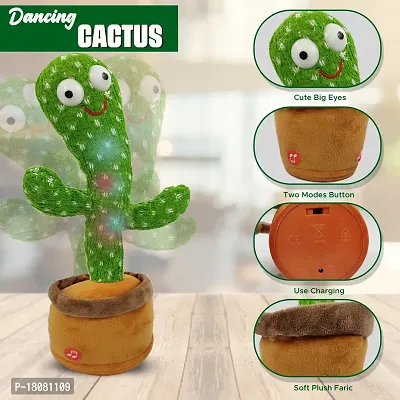 Cactus Baby Toys for Kids Dancing Cactus Toys Can Sing Wriggle  Singing Recording Repeat What You Say Funny Education Toys for Children Playing Home Items for Kids-thumb4