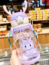 KITVERSE BPA Free Cartoon Designed Plastic Sipper Water Bottle for Kids and Toddlers, 600ml, 1 Piece-thumb1