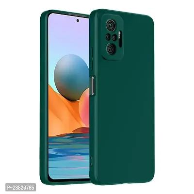 XTRABUY Back Cover for Redmi Note 10 Pro/Note 10 Pro Max (Liquid Silicone / Green )