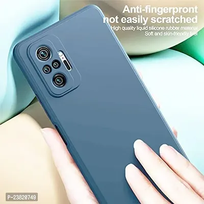 XTRABUY Back Cover for Redmi Note 10 Pro/Note 10 Pro Max (Liquid Silicone / Grey )-thumb2