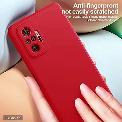 XTRABUY Back Cover for Redmi Note 10 Pro/Note 10 Pro Max (Liquid Silicone / Red )-thumb2