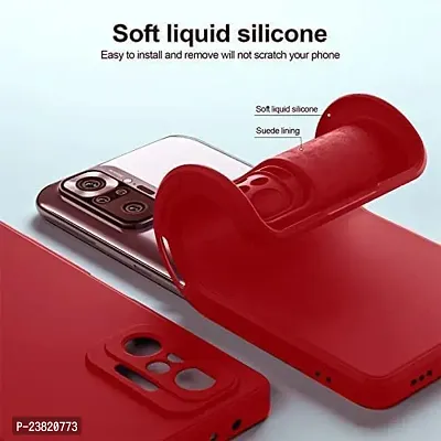 XTRABUY Back Cover for Redmi Note 10 Pro/Note 10 Pro Max (Liquid Silicone / Red )-thumb3