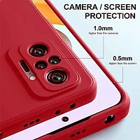 XTRABUY Back Cover for Redmi Note 10 Pro/Note 10 Pro Max (Liquid Silicone / Red )-thumb3