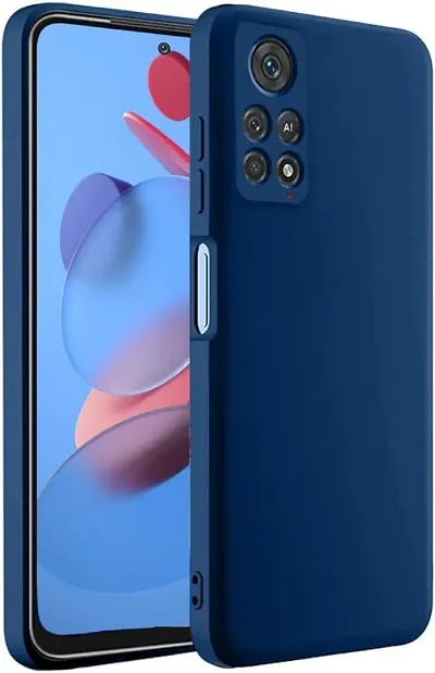 XTRABUY Camera Protection Back Cover for Redmi Note 11 / Redmi Note 11s Back Cover Soft Silicone Protective Back Cover Designed for Redmi Note 11/Redmi Note 11s (Blue)