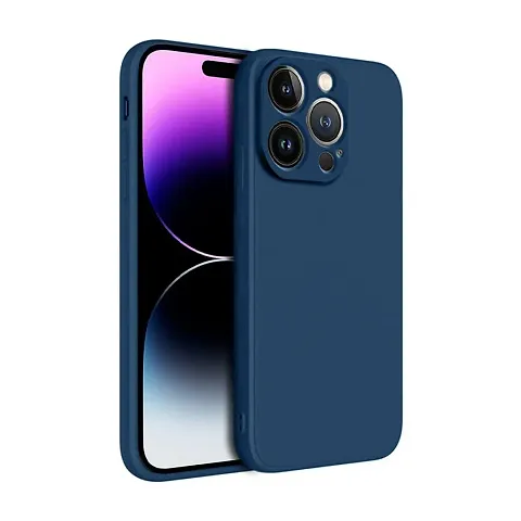 XTRABUY Back Case Cover for iPhone 14 Pro Back Cover Case Camera Protection Soft Liquid Silicone Protective Back Cover Designed for iPhone 14 Pro Blue