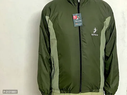 Solid sporty online jacket