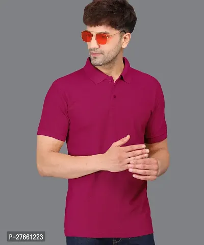 Elegant Cotton Solid Polos For Men And Boys-thumb0