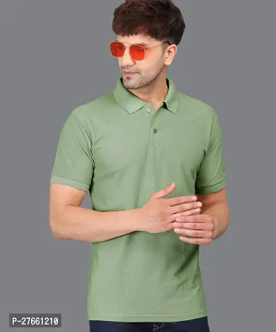 Elegant Cotton Solid Polos For Men And Boys-thumb0