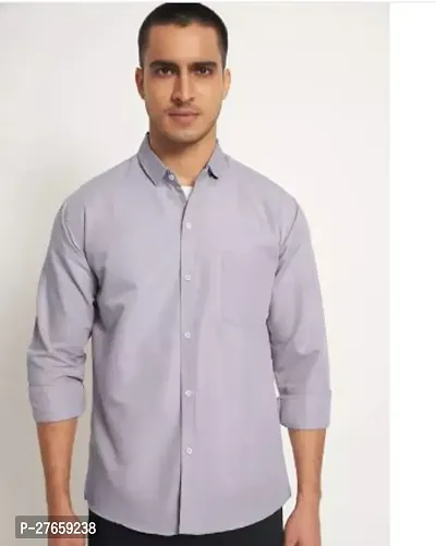 Elegant Cotton Solid Long Sleeves Casual Shirts For Men