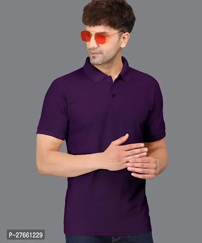 Elegant Cotton Solid Polos For Men And Boys-thumb0