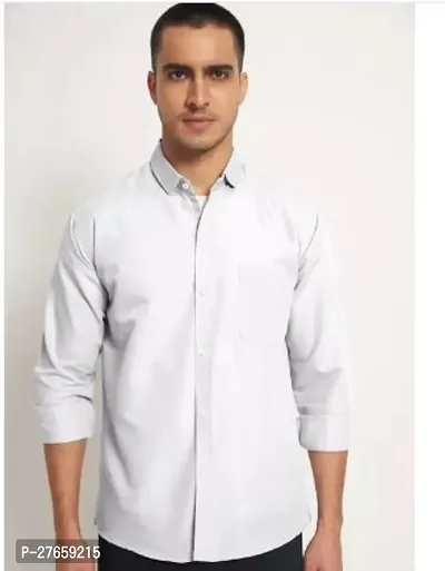 Elegant Cotton Solid Long Sleeves Casual Shirts For Men