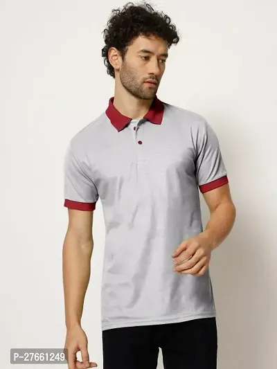 Elegant Cotton Solid Polos For Men And Boys-thumb0